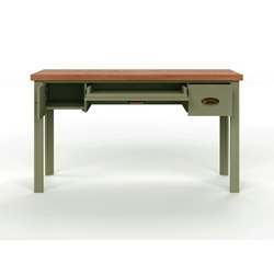 Vineyard 53" Writing Desk - No Assembly Required - Sage Green and Fruitwood Finish 
