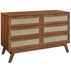 Soma 6-Drawer Dresser - Walnut 