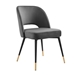 Rouse Performance Velvet Dining Side Chair - Charcoal - MOD10301