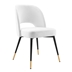 Rouse Performance Velvet Dining Side Chair - White