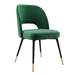 Rouse Performance Velvet Dining Side Chair - Emerald - MOD10305