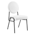 Craft Upholstered Fabric Dining Side Chairs - Black White