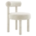 Toulouse Boucle Fabric Dining Chair - Ivory