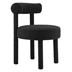 Toulouse Boucle Fabric Dining Chair - Black