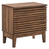 Render Two-Drawer Nightstand - Walnut