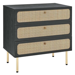 Chaucer 3-Drawer Chest - Black 