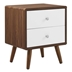 Transmit 2-Drawer Nightstand - Walnut White