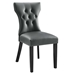 Silhouette Dining Vinyl Side Chair - Gray - MOD11691