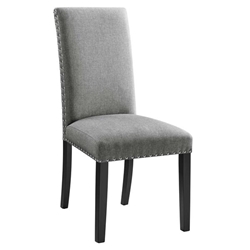 Parcel Dining Upholstered Fabric Side Chair - Light Gray 