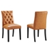 Duchess Dining Chair Vinyl Set of 2 - Tan