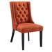 Baronet Button Tufted Fabric Dining Chair - Orange - MOD12233