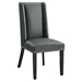 Baron Vegan Leather Dining Chair - Gray - MOD12243