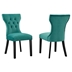 Silhouette Performance Velvet Dining Chairs - Set of 2 - Teal