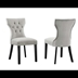 Silhouette Performance Velvet Dining Chairs - Set of 2 - Light Gray