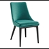 Viscount Performance Velvet Dining Chair - Teal