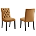 Duchess Performance Velvet Dining Chairs - Set of 2 - Cognac - MOD12521