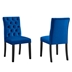 Duchess Performance Velvet Dining Chairs - Set of 2 - Navy