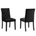 Duchess Performance Velvet Dining Chairs - Set of 2 - Black