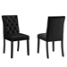 Duchess Performance Velvet Dining Chairs - Set of 2 - Black - MOD12531