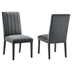 Catalyst Performance Velvet Dining Side Chairs - Set of 2 - Gray