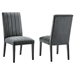 Catalyst Performance Velvet Dining Side Chairs - Set of 2 - Gray - MOD12548