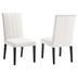 Catalyst Performance Velvet Dining Side Chairs - Set of 2 - White