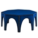 Victory Performance Velvet Ottoman - Navy - MOD12596