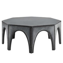 Victory Performance Velvet Ottoman - Gray 