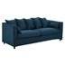 Avalon Slipcover Fabric Sofa - Azure