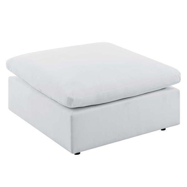 Commix Sunbrella® Outdoor Patio Ottoman - White 