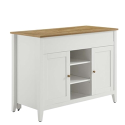 Garland Kitchen Island - Oak White 