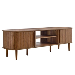 Contour 63" Wood TV Stand - Walnut 