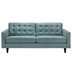 Empress Upholstered Fabric Sofa - Laguna