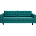 Empress Upholstered Fabric Sofa - Teal - MOD1022