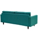 Empress Upholstered Fabric Sofa - Teal - MOD1022