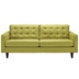 Empress Upholstered Fabric Sofa - Wheatgrass