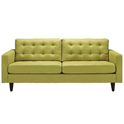 Empress Upholstered Fabric Sofa - Wheatgrass 