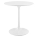 Lippa 28" Round Wood Top Dining Table - White - MOD1076