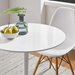 Lippa 28" Round Wood Top Dining Table - White - MOD1076