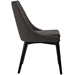 Viscount Fabric Dining Chair - Brown - MOD1131