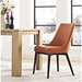 Viscount Fabric Dining Chair - Orange - MOD1137