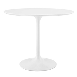 Lippa 36" Round Wood Top Dining Table - White 