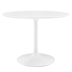 Lippa 40" Round Wood Top Dining Table - White 