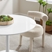 Lippa 40" Round Wood Top Dining Table - White - MOD1156