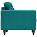 Empress Armchair Upholstered Fabric Set of 2 - Teal - MOD1319