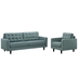 Empress Armchair and Sofa Set of 2 - Laguna