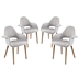 Aegis Dining Armchair Set of 4 - Light Gray