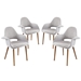 Aegis Dining Armchair Set of 4 - Light Gray - MOD1374