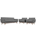 Engage Armchairs and Sofa Set of 3 - Expectation Gray - MOD1403