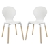 Path Dining Chair Set of 2 - White